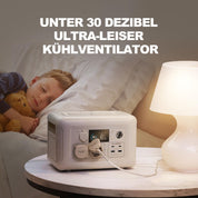 ALLPOWERS R600 Solargenerator mit 140W Solarpanel, 2x 600W (1200W Spitze) AC Ausgang, 299WH LiFePO4 Batterie Tragbare Powerstation, Mobile Stromversorgung für Garten Reise Camping Wohnmobil Notfall