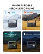 Jackery E500 V2 mit 100 W Solarpanel, Tragbare Powerstation & Solargenerator für Camping, Wohnmobil & Notfälle, 512 Wh, 500 W Dauerleistung, LiFePO4 Akku 6000 Zyklen, 0–80 % in nur 52 Minuten