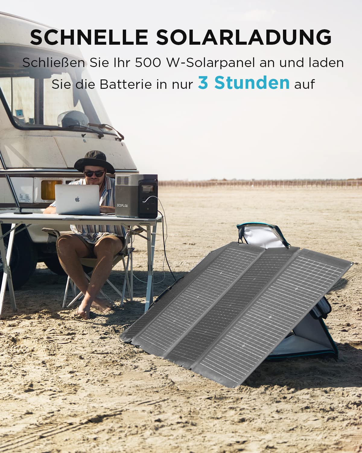 EF ECOFLOW Delta 2 Tragbare Powerstation 1024Wh, Solar Generator LiFePO4-Batterie, erweiterbarer Kapazität bis zu 3kWh, Schnellladung von 0-80% in 50 Mins, Notstromaggregat für Camping, Wohnmobile