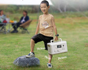 ALLPOWERS R600 Solargenerator mit 140W Solarpanel, 2x 600W (1200W Spitze) AC Ausgang, 299WH LiFePO4 Batterie Tragbare Powerstation, Mobile Stromversorgung für Garten Reise Camping Wohnmobil Notfall