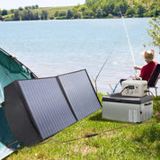 ALLPOWERS R600 Solargenerator, 2x 600W (1200W Spitze) AC Ausgang, 299WH LiFePO4 Batterie Tragbare Powerstation mit 100W Solarpanel, Mobile Stromversorgung für Garten Reise Camping Wohnmobil Notfall